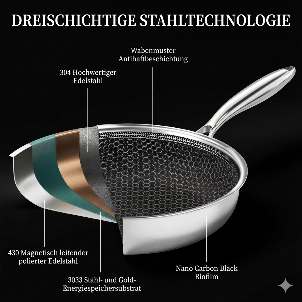 KuroMesh™ - Hybrid Wok Pfanne